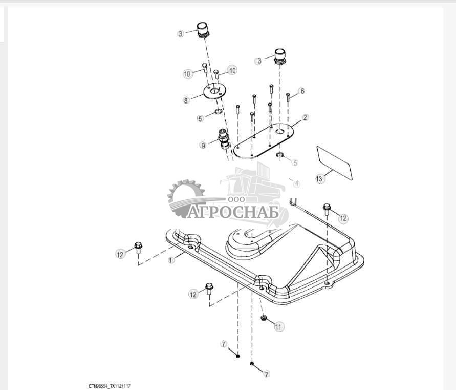 Управление блокировкой стрелы и боковым смещением, сервоуправление 